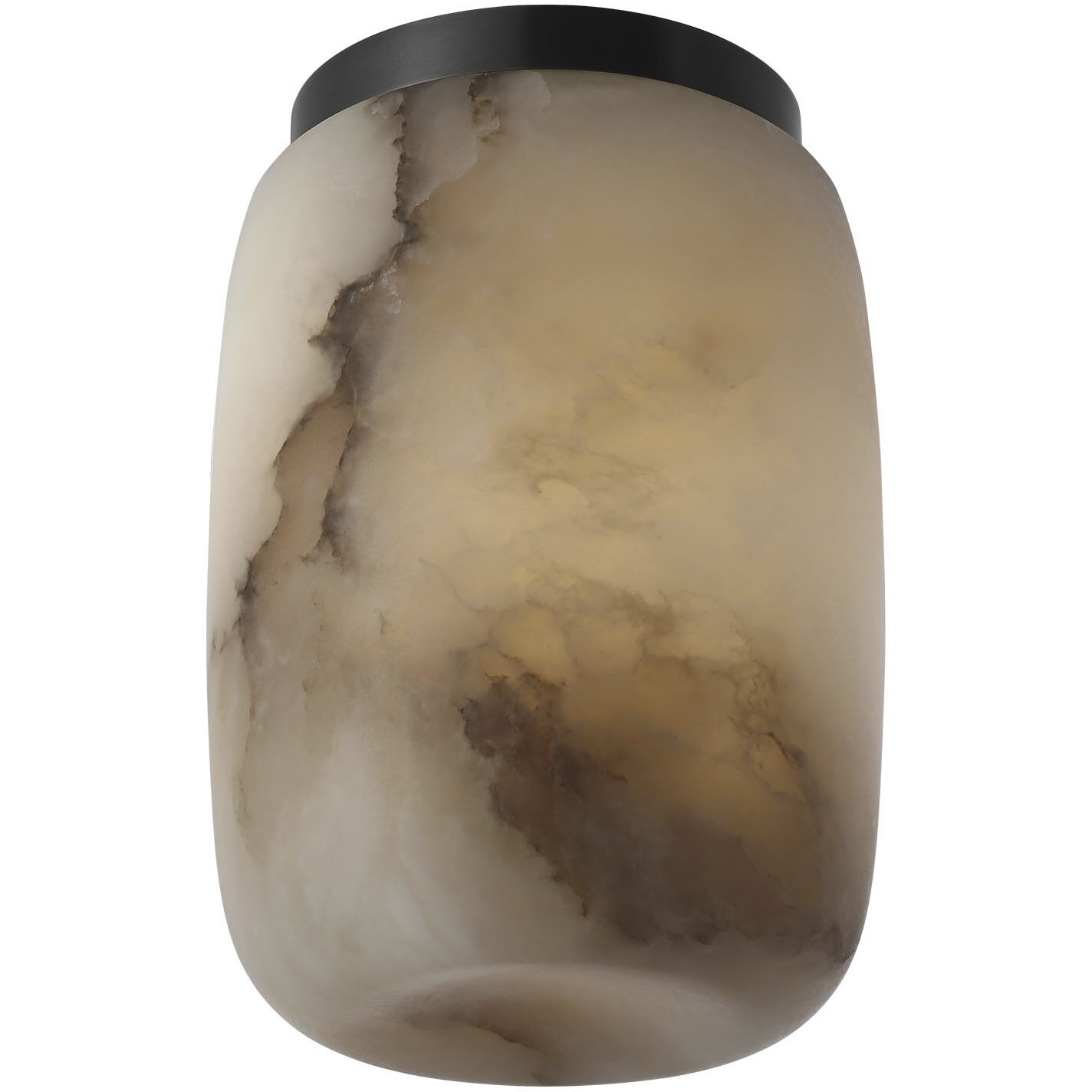 Kelly Wearstler Formosa LED 5.25 inch Alabaster and Bronze Elongated Flush Mount Ceiling Light
