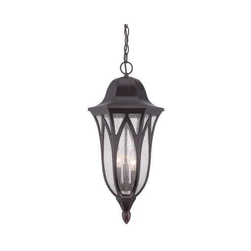 Milano 3 Light 11 inch Oil Rubbed Bronze Exterior Hanging Lantern