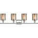 Ballston Cobbleskill LED 36 inch Polished Nickel Bath Vanity Light Wall Light in Mercury Glass, Ballston
