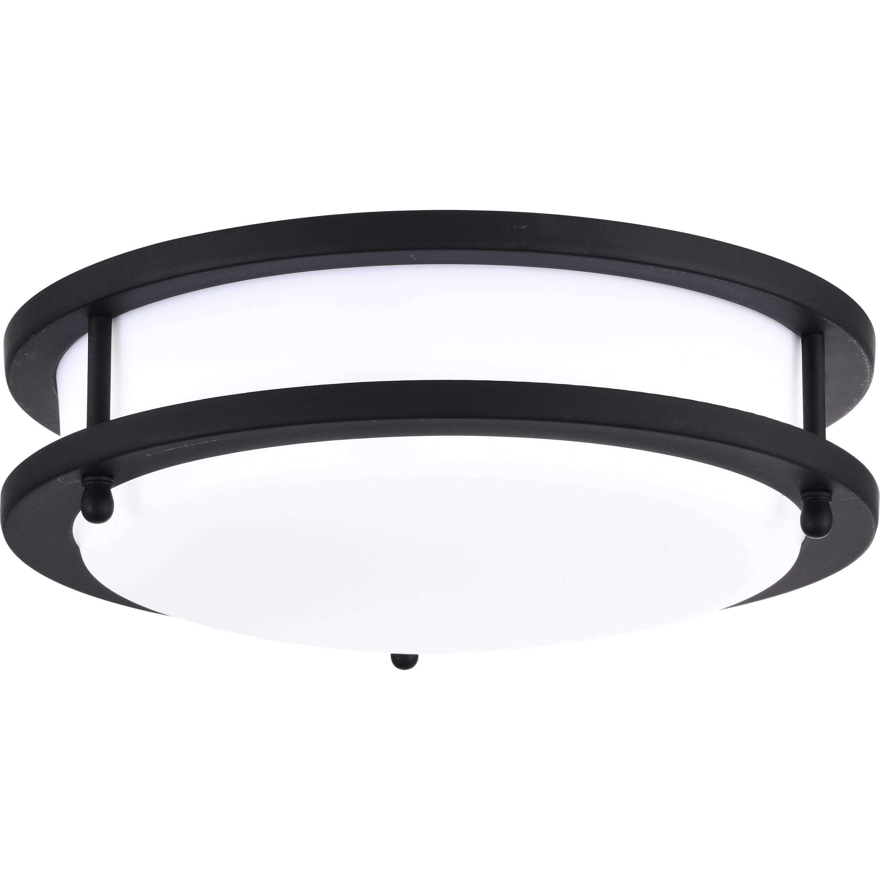 Glamour LED 10 inch Matte Black Flush Mount Ceiling Light