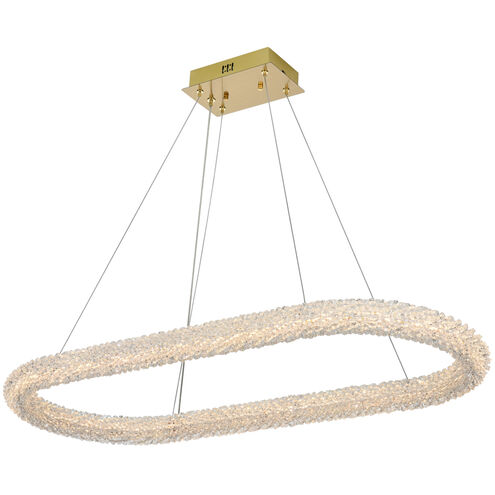 Bowen 1 Light 18 inch Satin Gold Chandelier Ceiling Light