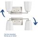 Spenser 2 Light 15.62 inch Brushed Nickel Vanity Light Wall Light