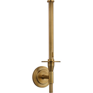 Thomas O'Brien Cilindro LED 4.5 inch Hand-Rubbed Antique Brass Rotating Sconce Wall Light, Medium