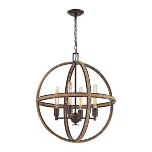 South Bay 4 Light 24 inch Oil Rubbed Bronze Chandelier Ceiling Light