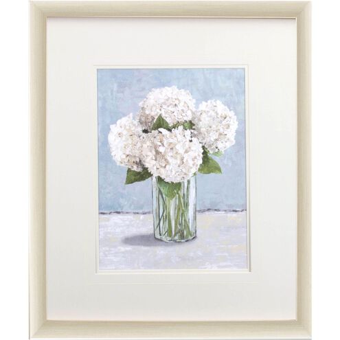 Florals Collection Blue Framed Art
