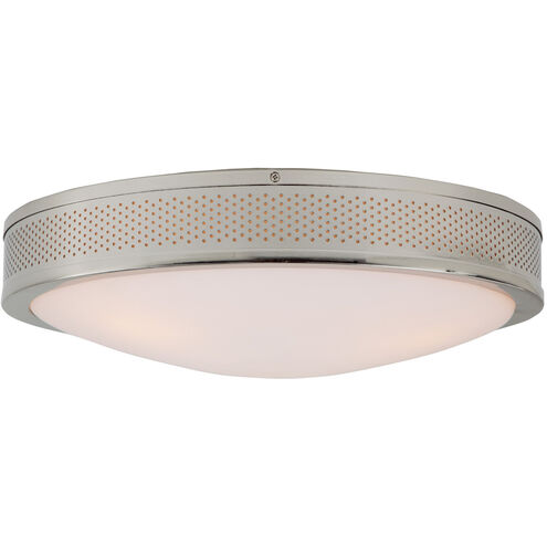Surrey 3 Light 15 inch Polished Nickel Flushmount Ceiling Light