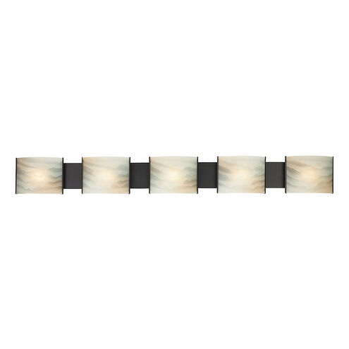 Cicero 5 Light 52 inch Oil Rubbed Bronze Vanity Light Wall Light