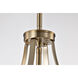Easton 1 Light 9.75 inch Burnished Brass Pendant Ceiling Light