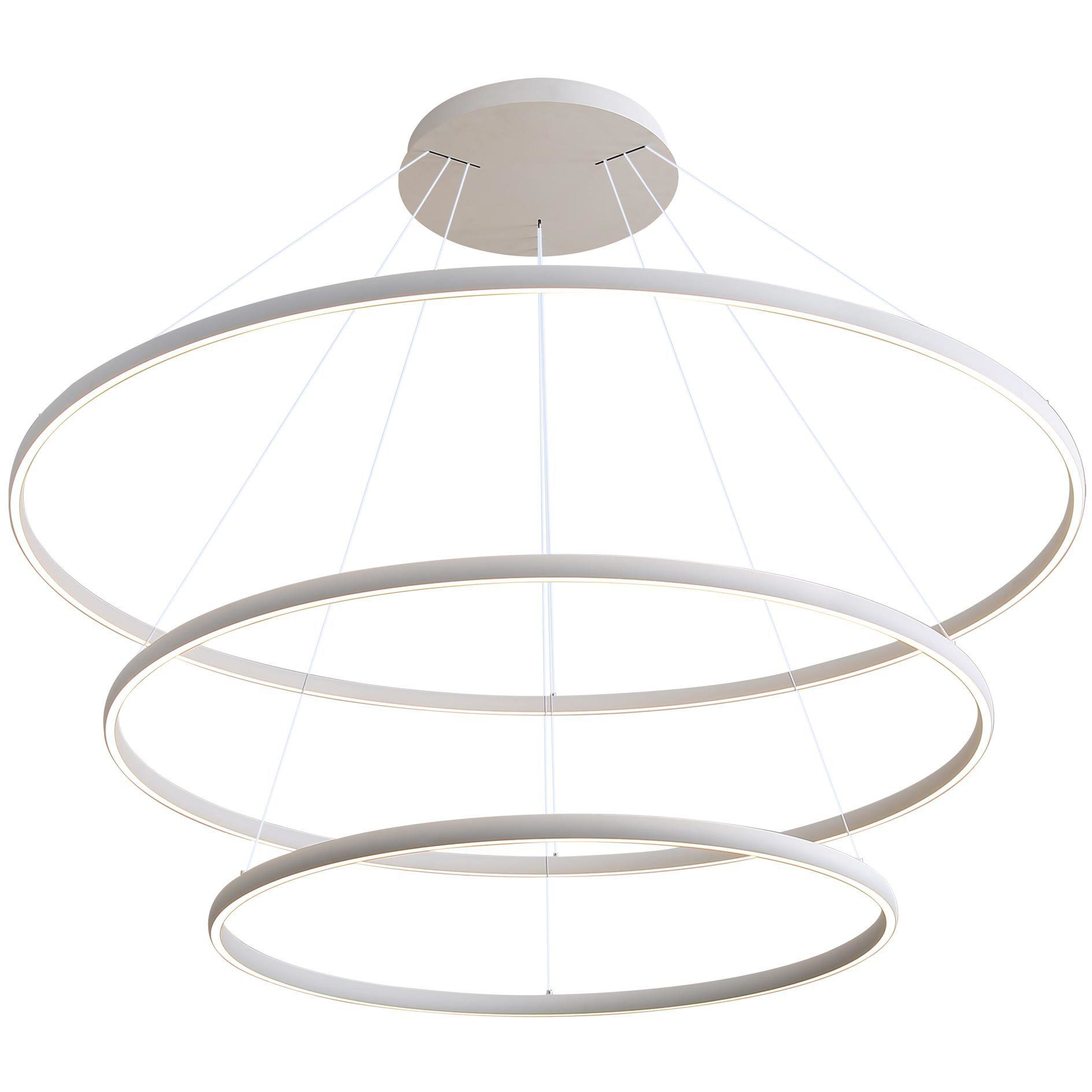 Veritas 70.88 inch 120.00 watt Sand White Chandelier Ceiling Light, 3 Tier