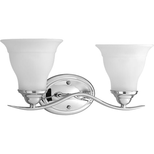 Trinity 2 Light 17.25 inch Polished Chrome Bath Vanity Wall Light