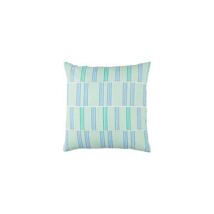 Lina 20 X 20 inch Mint and White Throw Pillow