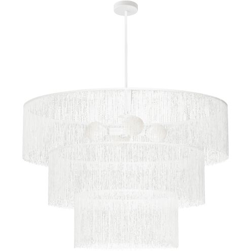 Cadelaria 4 Light 40 inch Matte White Chandelier Ceiling Light