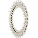 Glasdele 39.5 inch Antique Brass/White/Mirror Mirror