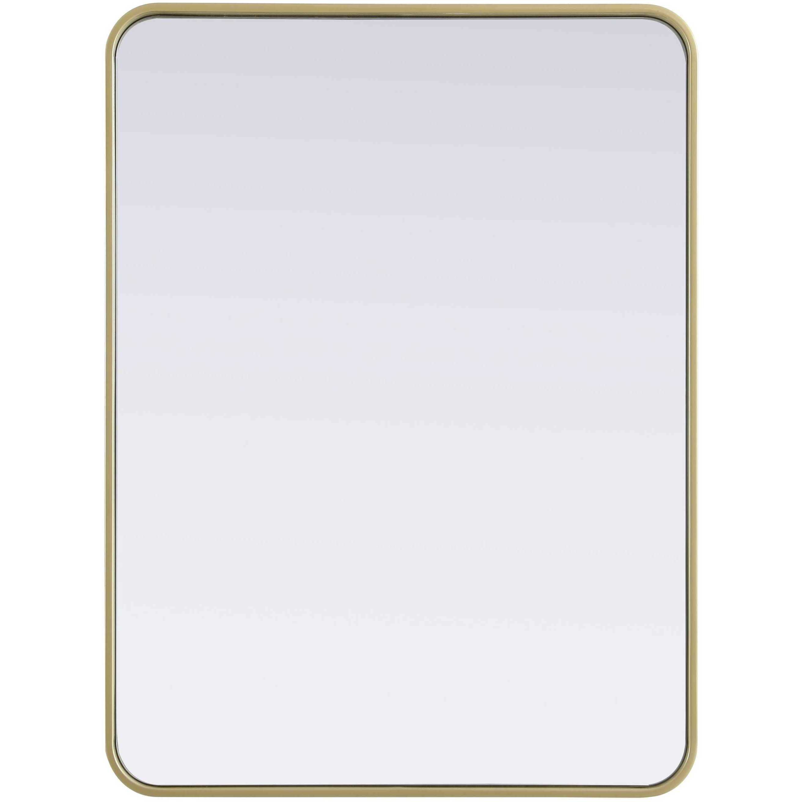 Remy 36 X 27 inch Brass Mirror