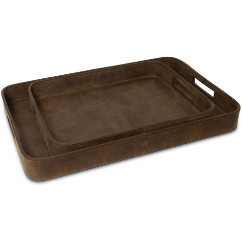 Derby Brown Serving Tray, Rectangle