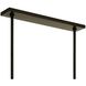 Vetrina 6 Light 49 inch English Bronze Linear Chandelier Ceiling Light