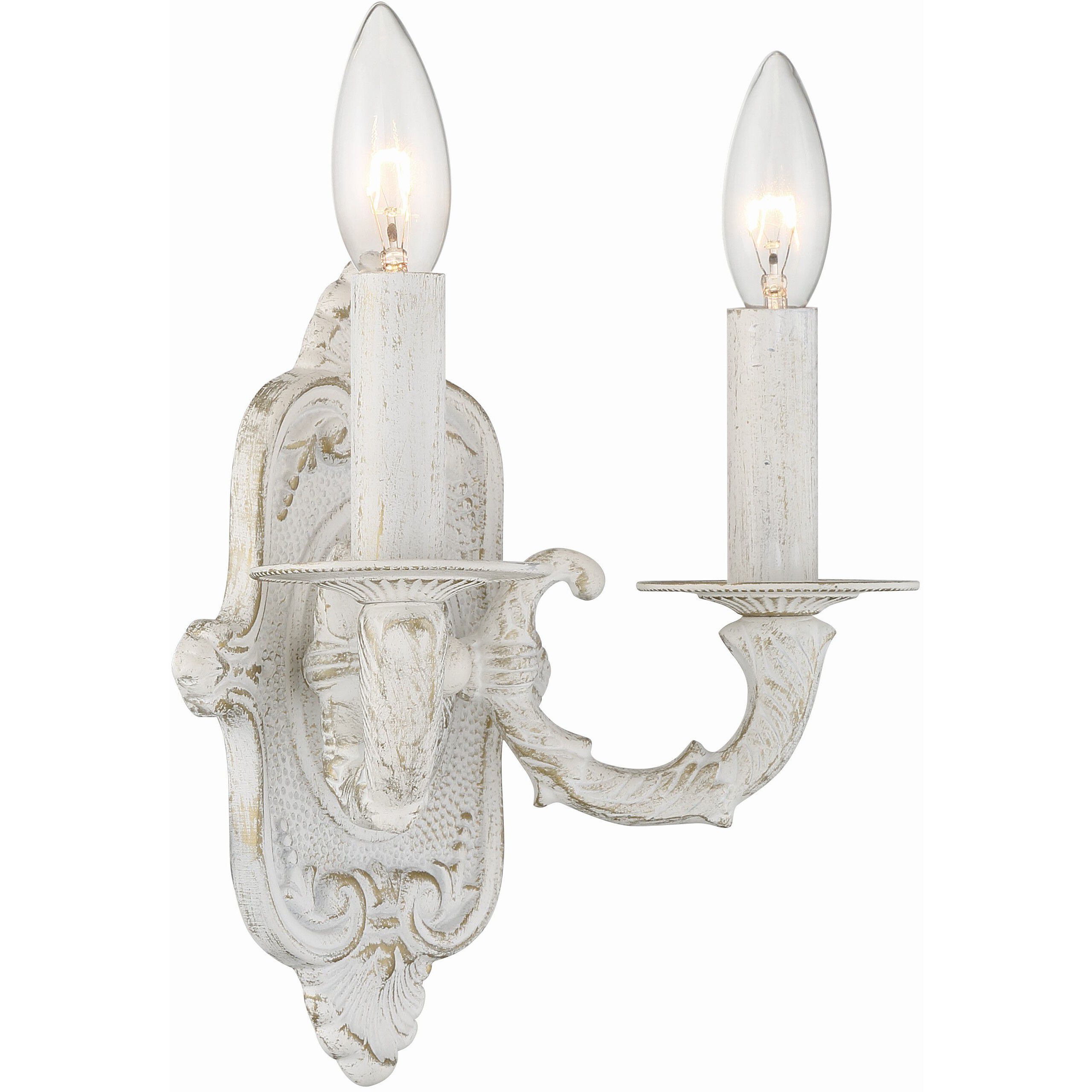 Paris Market Sconce Wall Light in Antique White