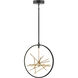 Styx LED 18 inch Black Chandelier Ceiling Light