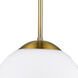 Solea 1 Light 10 inch Antique Brass Pendant Ceiling Light