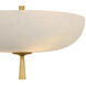 AERIN Pascal LED 19 inch Hand-Rubbed Antique Brass Bowl Pendant Ceiling Light