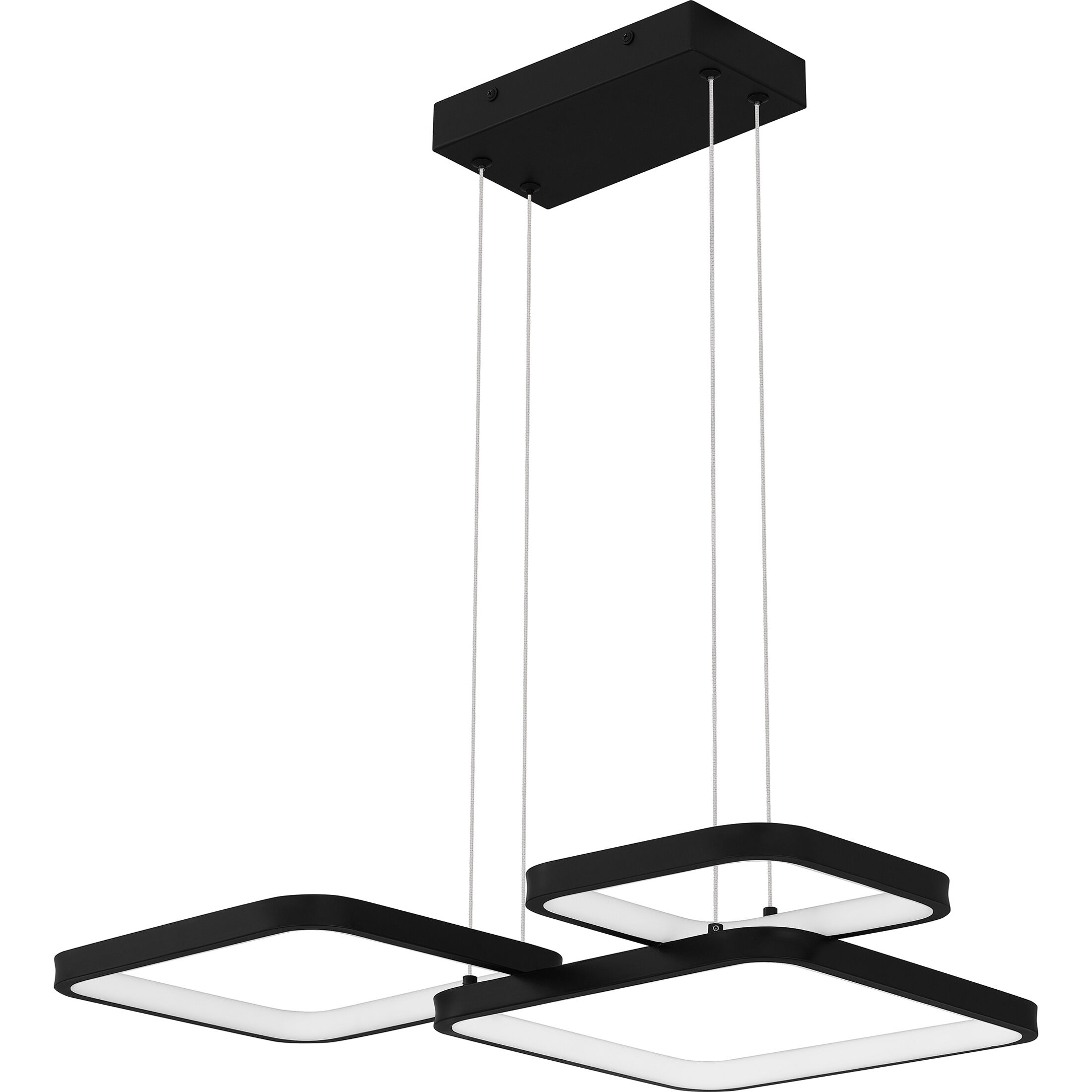 Elvive LED 22 inch Matte Black Pendant Ceiling Light