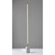 Felix 65 inch 30.00 watt Antique Brass with White Marble Base Wall Washer Floor Lamp Portable Light