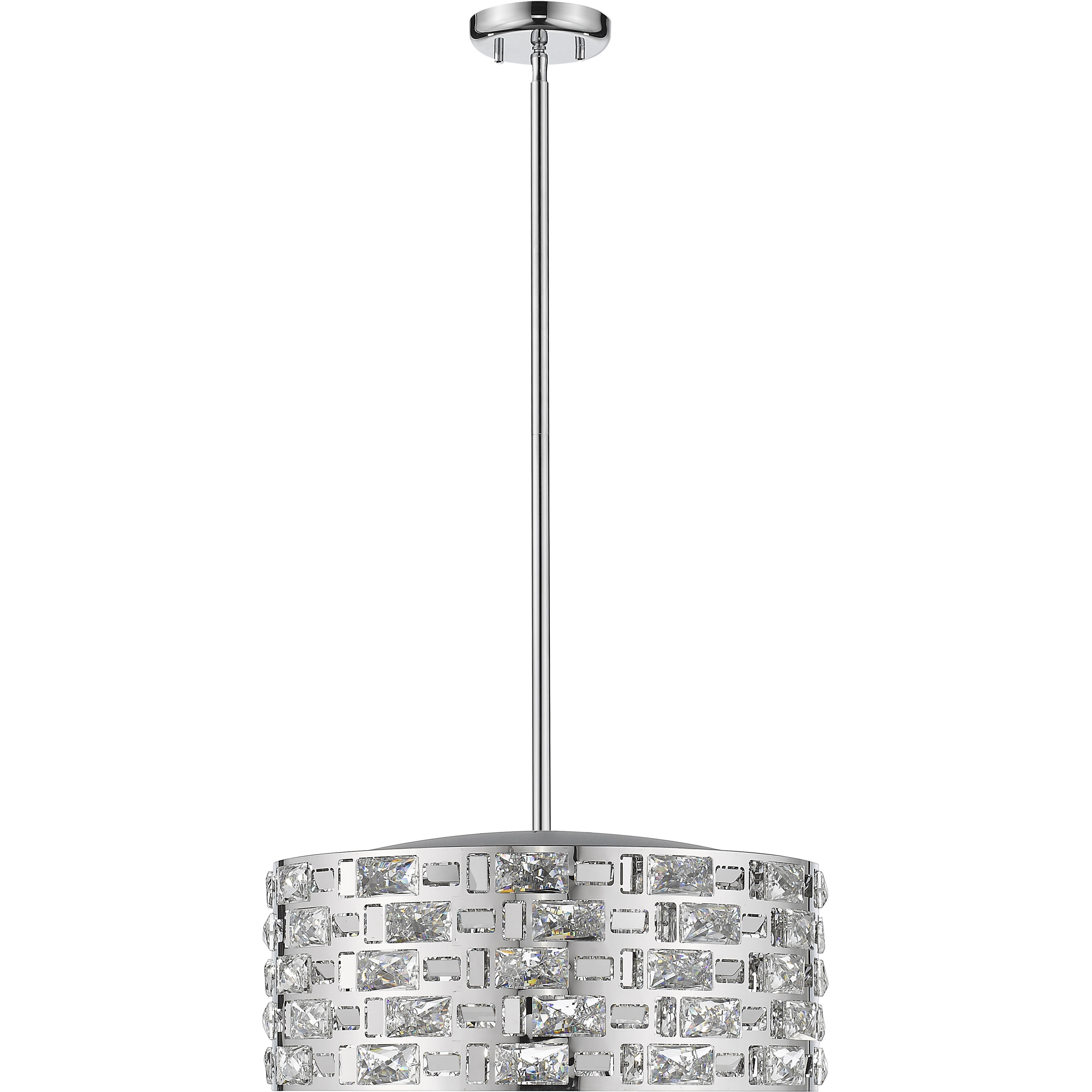 Aludra 5 Light 18.25 inch Chrome Chandelier Ceiling Light