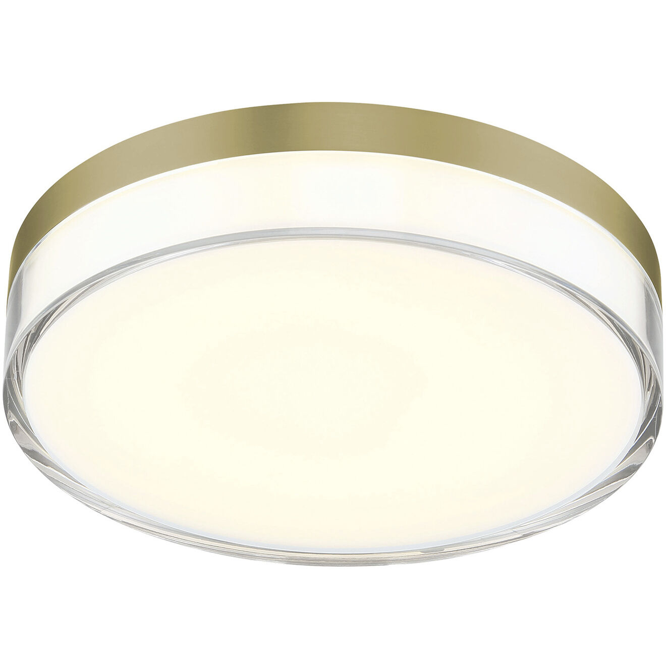 Vantage LED 7 inch Ashen Brass Outdoor Flush Mount