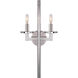 Kelly Wearstler Liaison 2 Light 9.5 inch Polished Nickel Double Sconce Wall Light in (None)