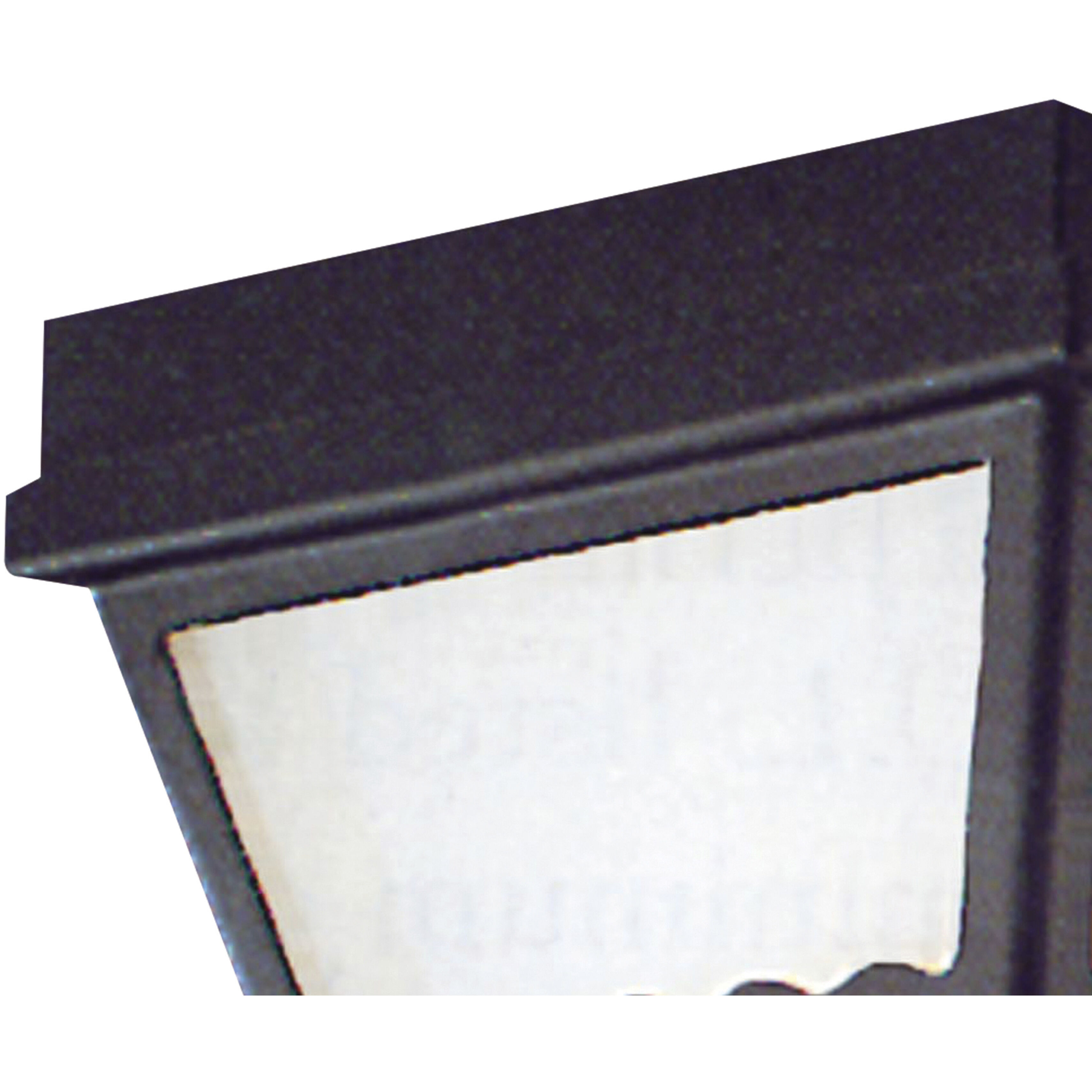 Wavy 2 Light 9.5 inch Black Outdoor Flush Mount