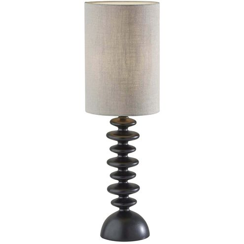 Beatrice 29 inch 100.00 watt Matte Black Polyresin Table Lamp Portable Light, Tall