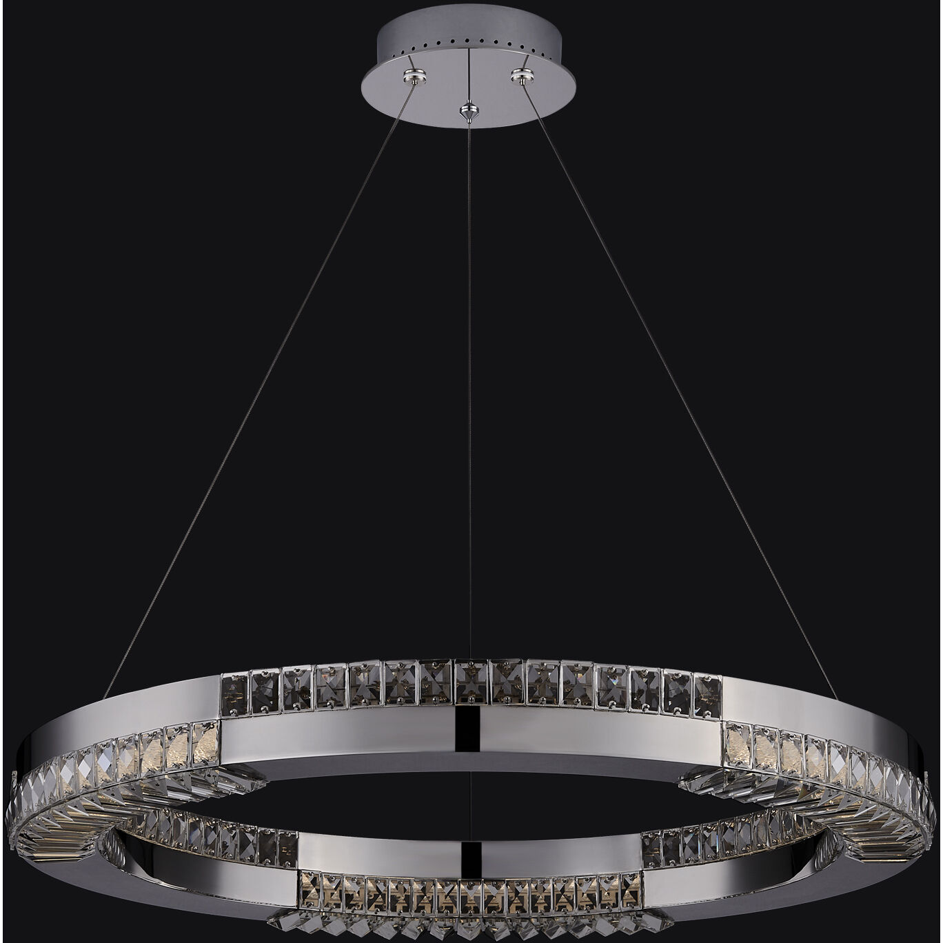 Dama 28 inch Polished Chrome Pendant Ceiling Light