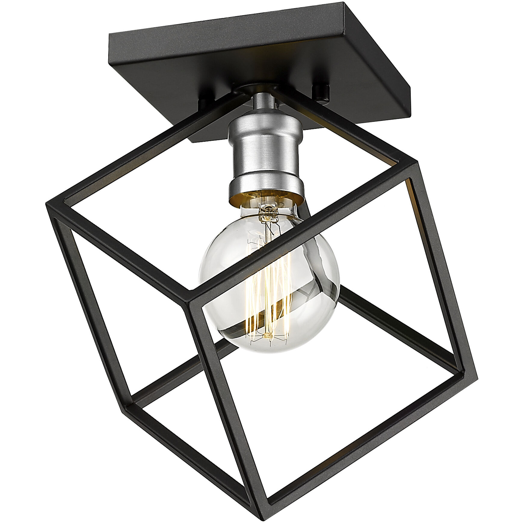 Vertical 1 Light 10.00 inch Flush Mount