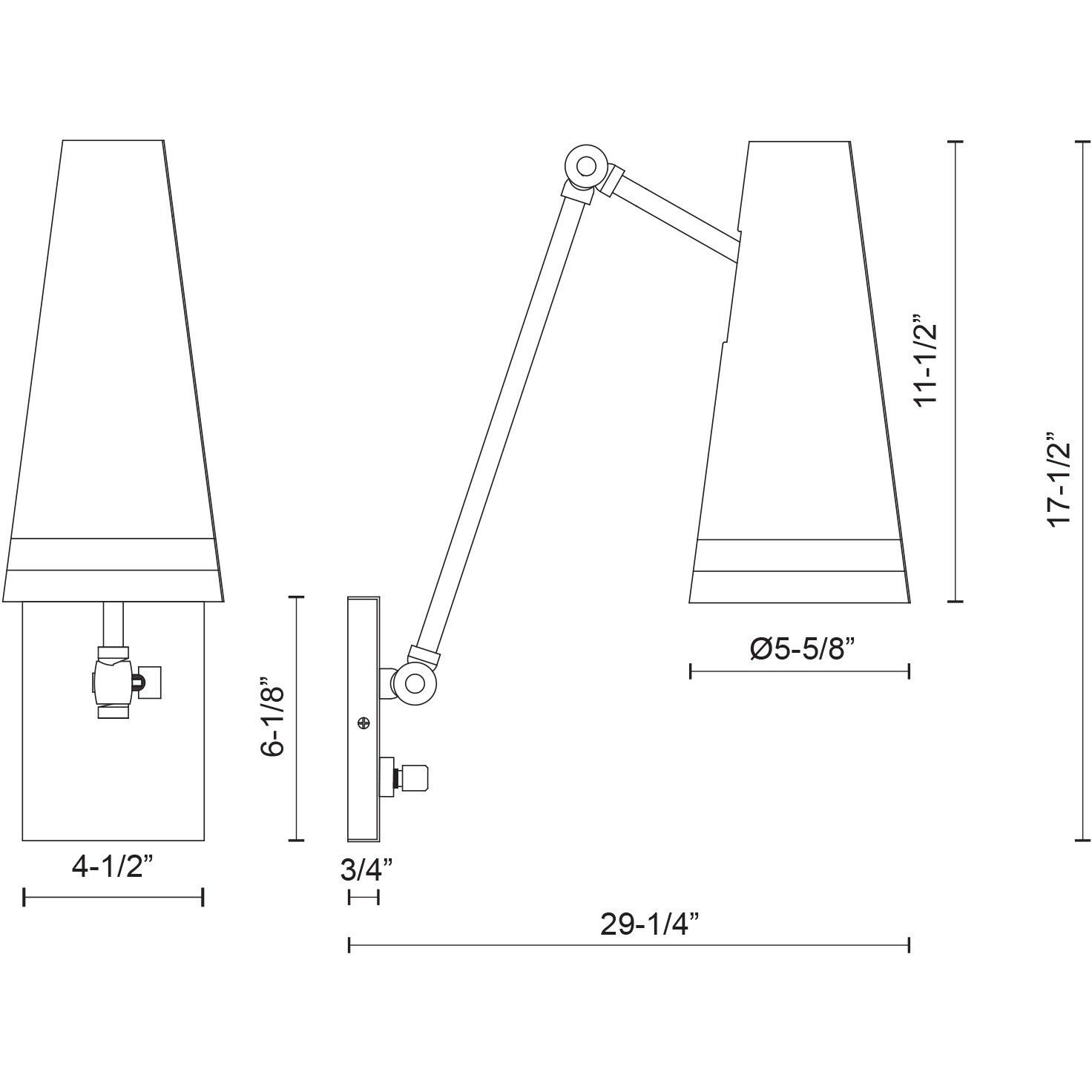 Brickell Wall/Ceiling Light Wall Light in Matte White and Hazelnut Leather