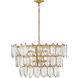Amira 8 Light 30.25 inch Distressed Brass Chandelier Ceiling Light