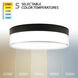 Twist-N-Lite LED 9 inch Black Flush Mount Ceiling Light, WAC Limited