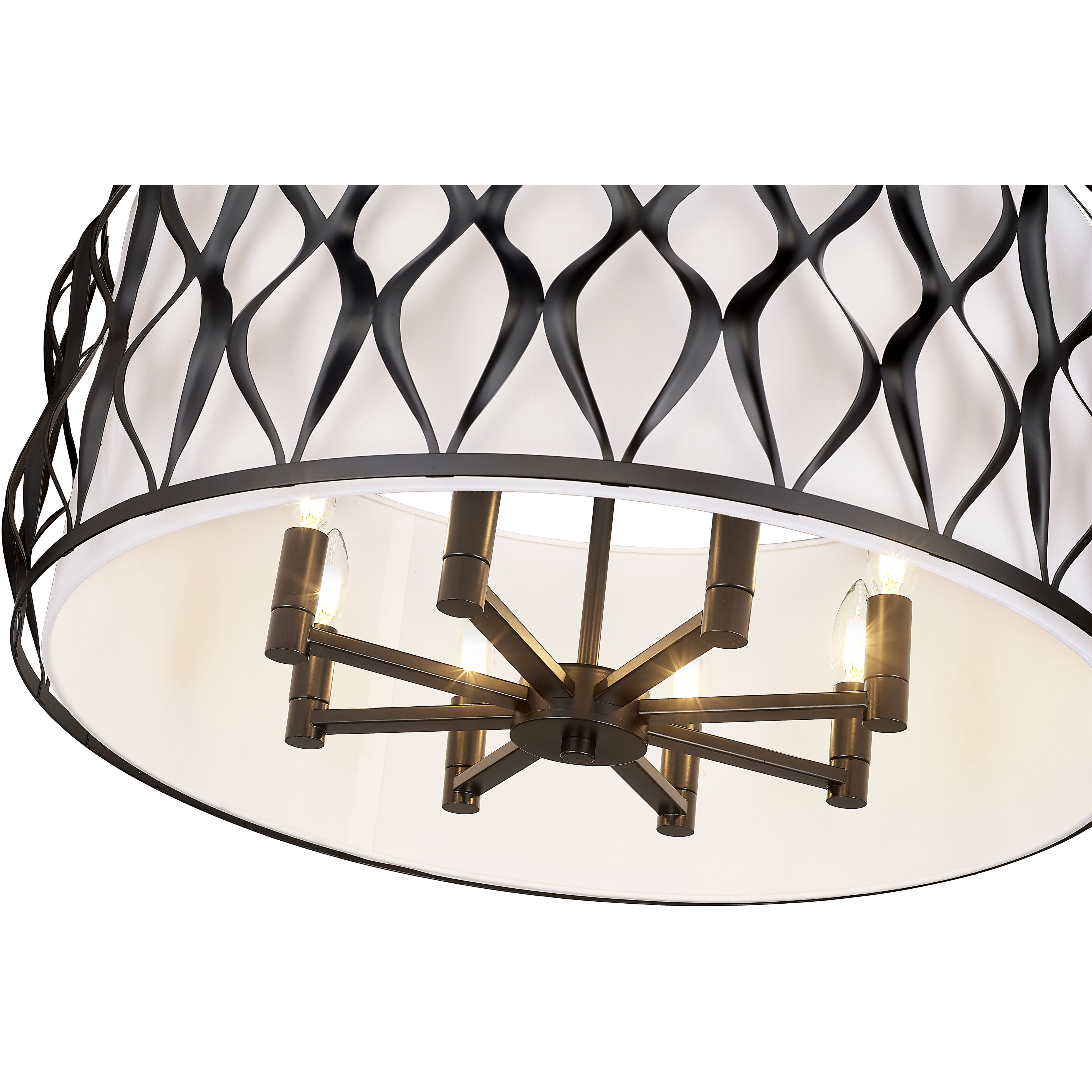 Harden 8 Light 26.25 inch Matte Black Pendant Ceiling Light