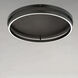 Groove LED 24.5 inch Black Flush Mount Ceiling Light