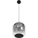 Monaco LED 10 inch Black+Smoky Pendant Ceiling Light