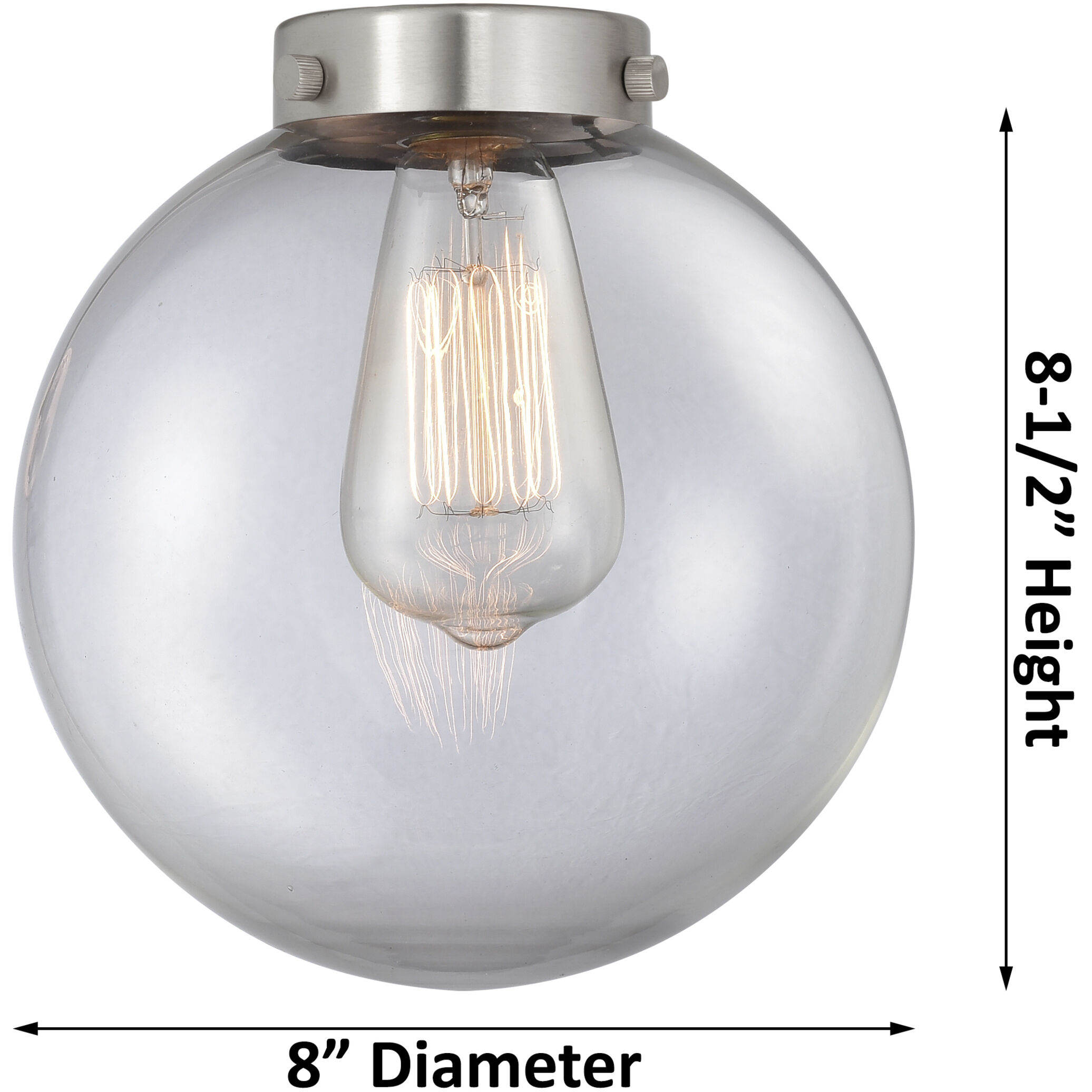 Franklin Restoration Beacon 1 Light 8 inch Brushed Satin Nickel Mini Pendant Ceiling Light in Incandescent, Seedy, Franklin Restoration