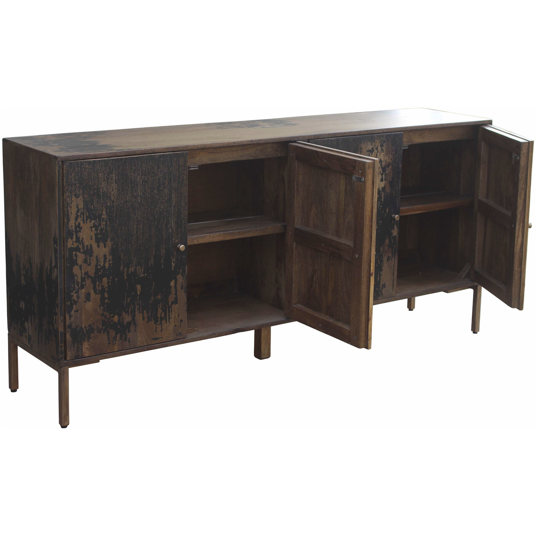 Artists 71 X 16 inch Black Sideboard