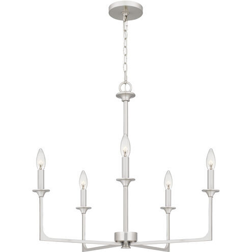 Prescott 5 Light 26 inch Brushed Nickel Chandelier Ceiling Light