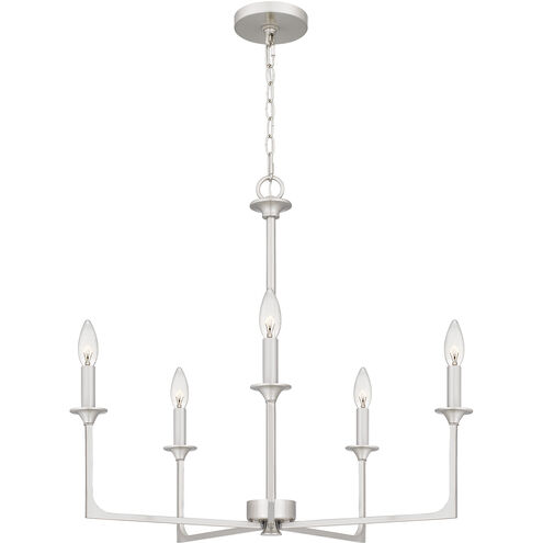 Prescott 5 Light 26 inch Brushed Nickel Chandelier Ceiling Light