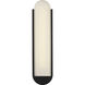 Drew & Jonathan Dante 1 Light 22 inch Textured Black Outdoor Wall Sconce