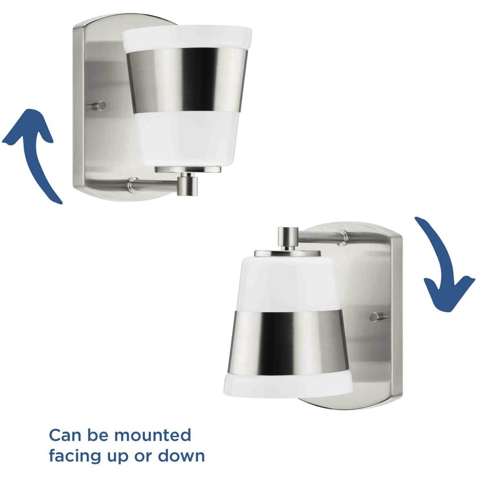 Haven 1 Light 4.75 inch Brushed Nickel Bath Light Wall Light