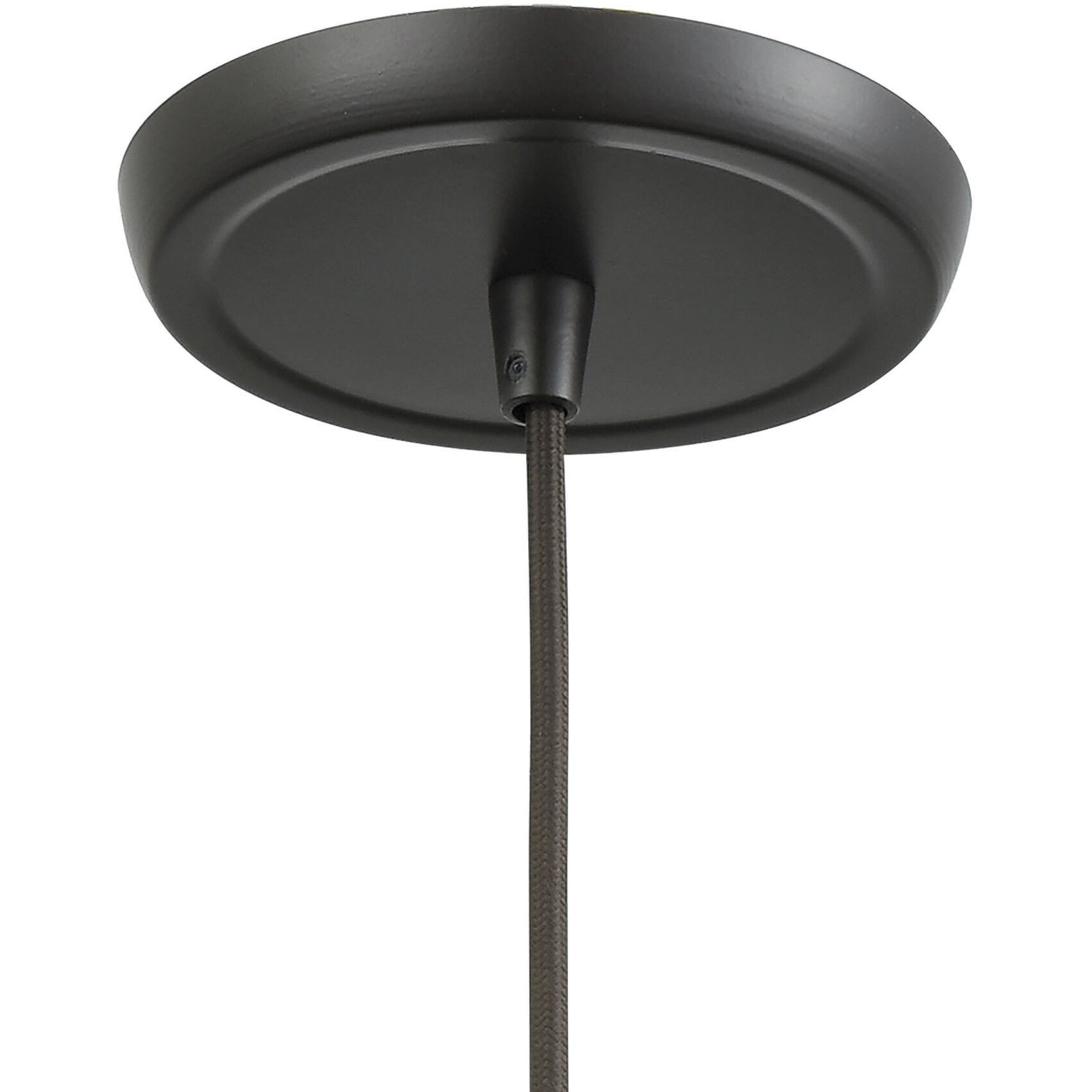 Whisp 1 Light 6 inch Champagne Gold with Smoke and Oil Rubbed Bronze Mini Pendant Ceiling Light