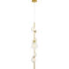 Barbara Barry Petaluma LED 7.25 inch Soft Lacquered Brass Vertical Pendant Ceiling Light