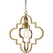 Sandara 1 Light 15 inch Brass Pendant Ceiling Light