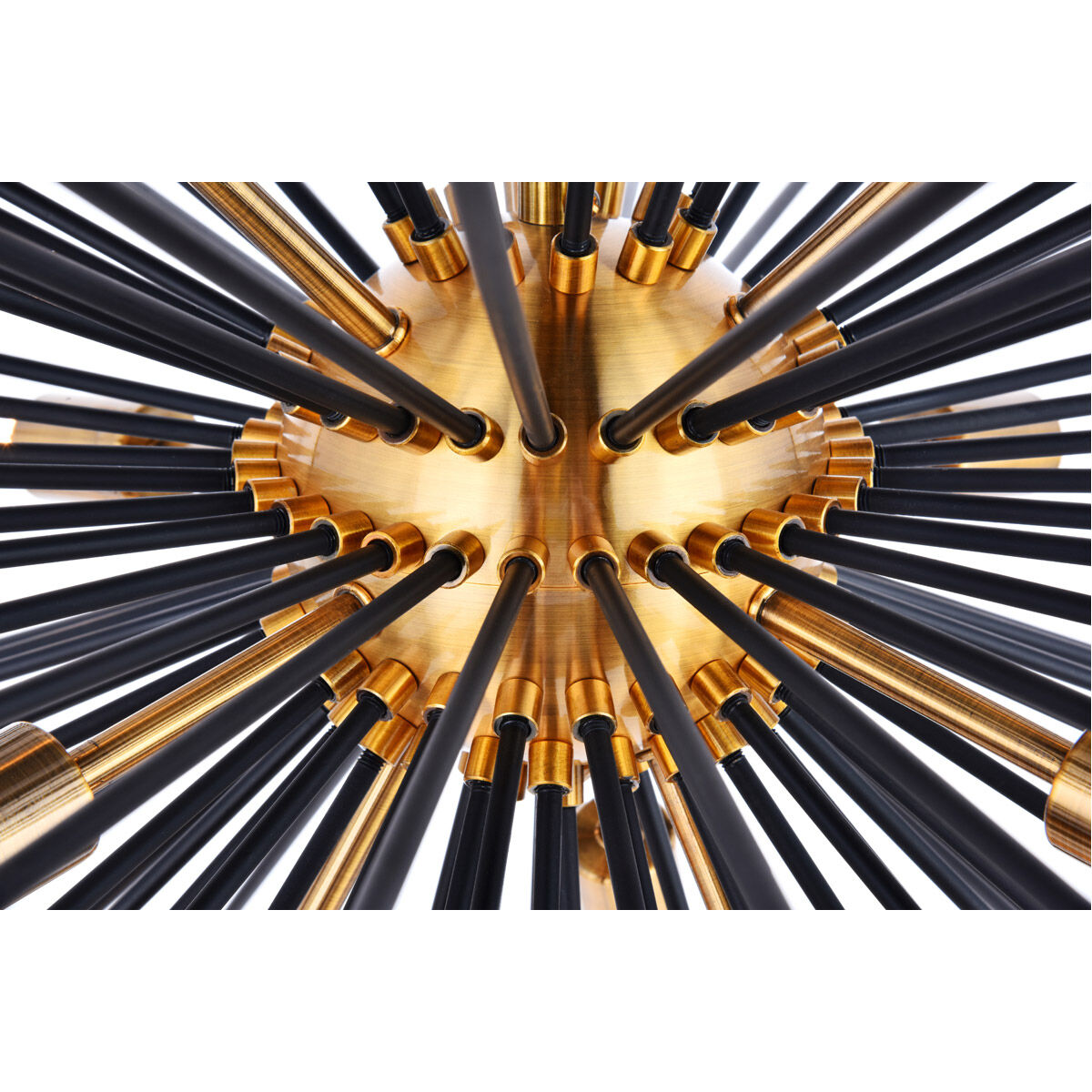 Daegan 10 Light 26 inch Light Antique Brass and Flat Black Pendant Ceiling Light