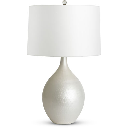 Raymond 27.5 inch 150.00 watt Pearlescent Cream Table Lamp Portable Light